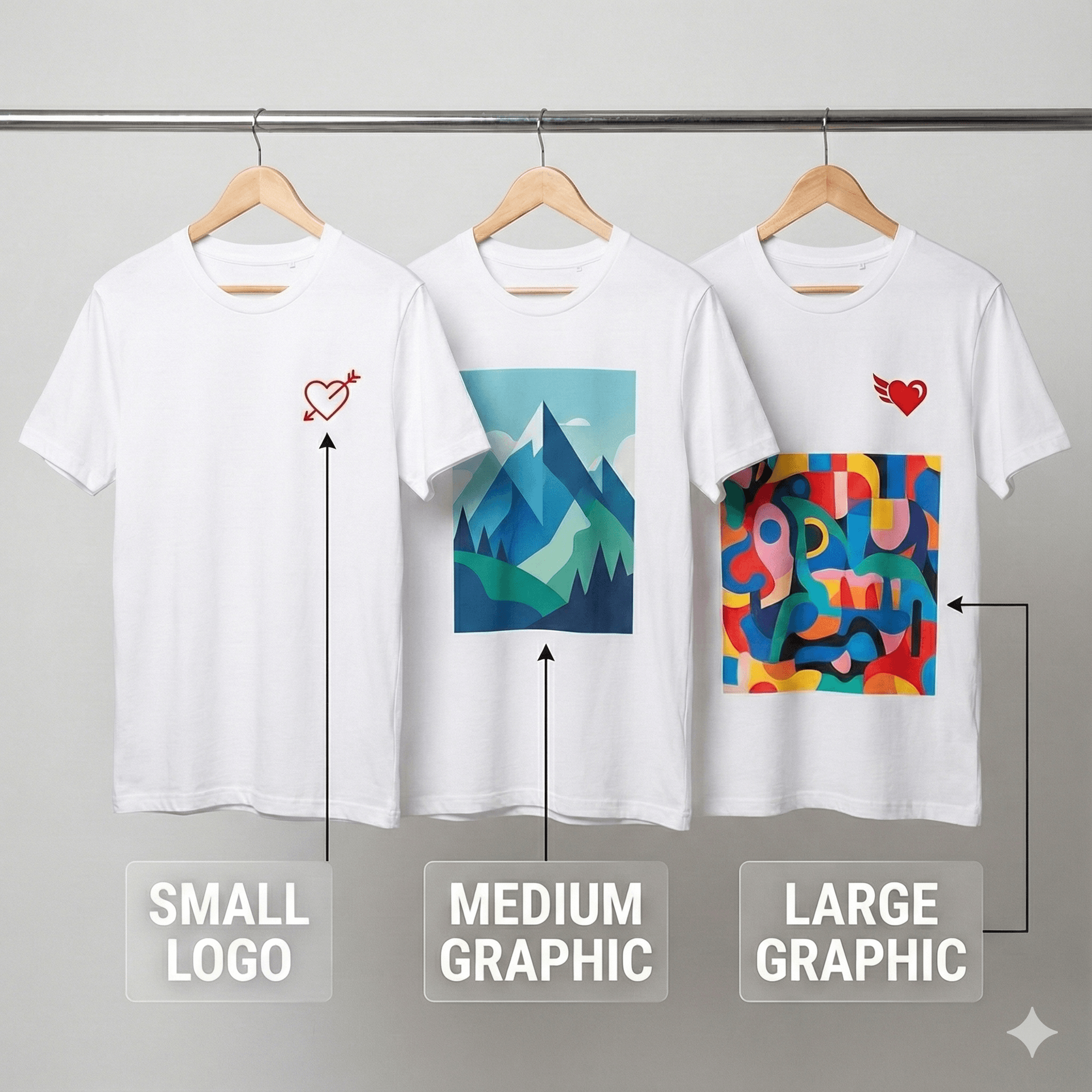 프린팅 사이즈 비교